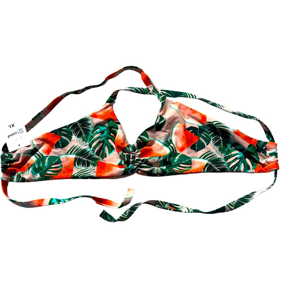 NWT Fused Hawaii Watermelon Swim Top Size XL Make It Sweet Pattern